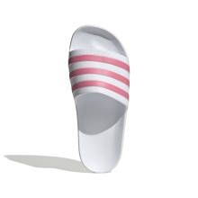 adidas Pool Slides Adilette Aqua 3-Stripes #23 (Cloudfoam footbed, molded EVA strap) white/pink - 1 pair